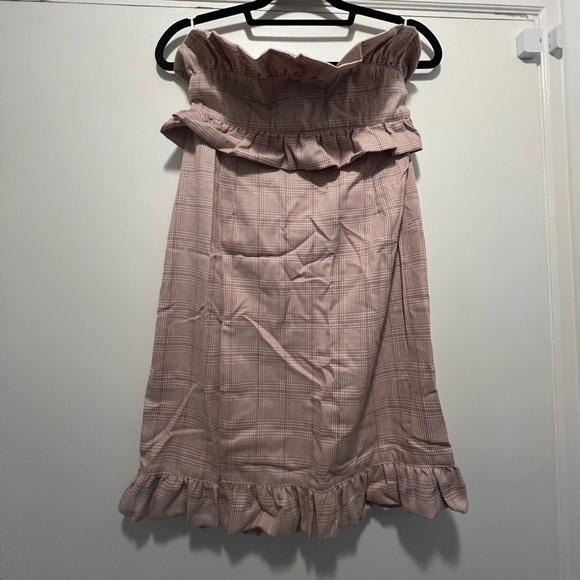 Missguided Plaid Mini Dress - Picture 1 of 5